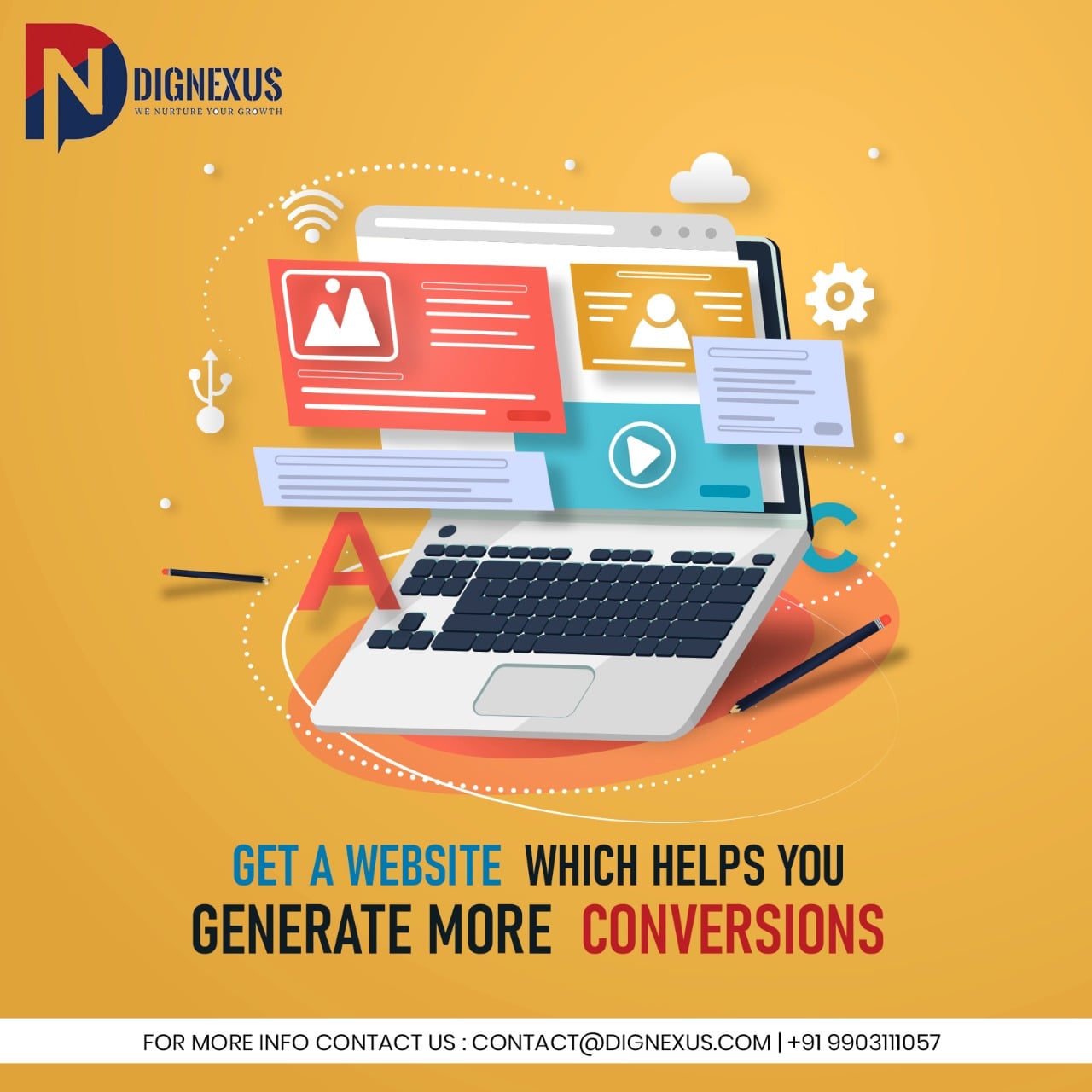 Freelancing Portfolio Display of Dignexus