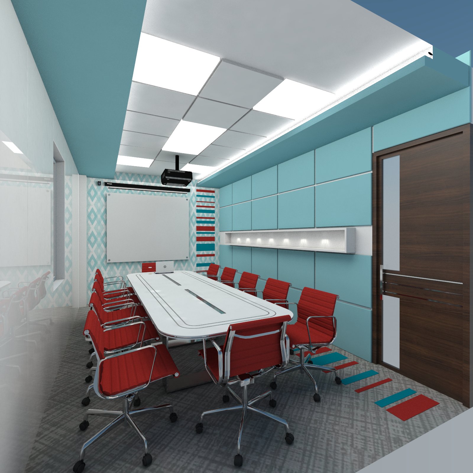 Boardroom Design of Five Elements Infrastructure Pvt. Ltd.