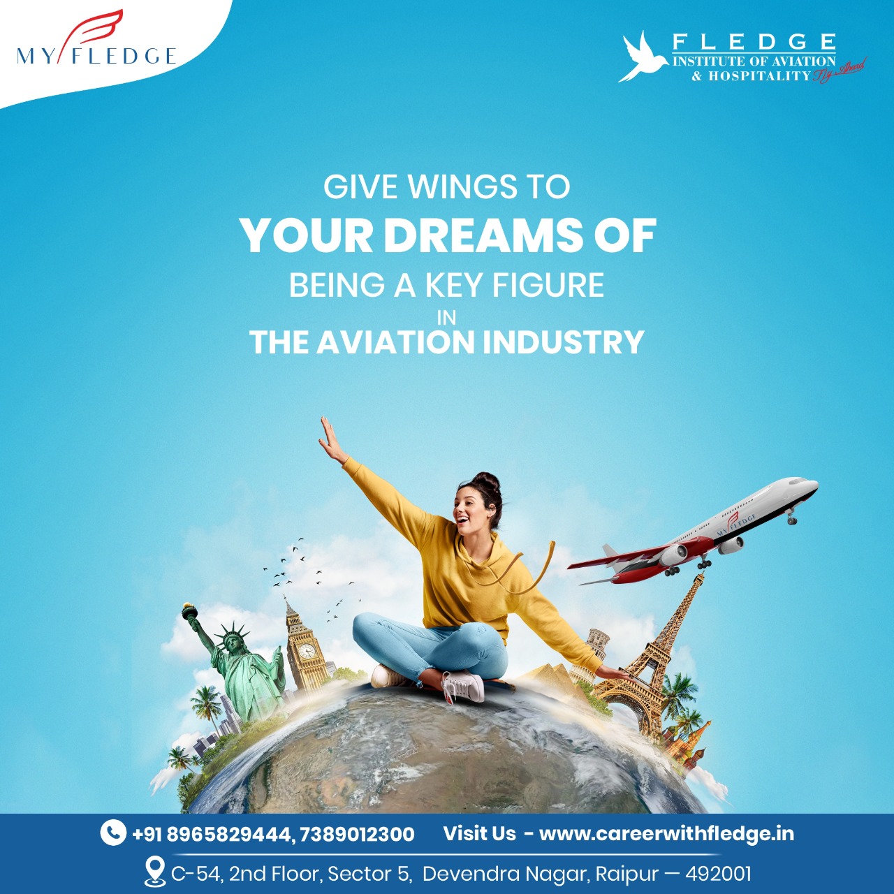 Job Offer Letters of Fledge Institute of Aviation & Hospitality - MYFLEDGE Raipur