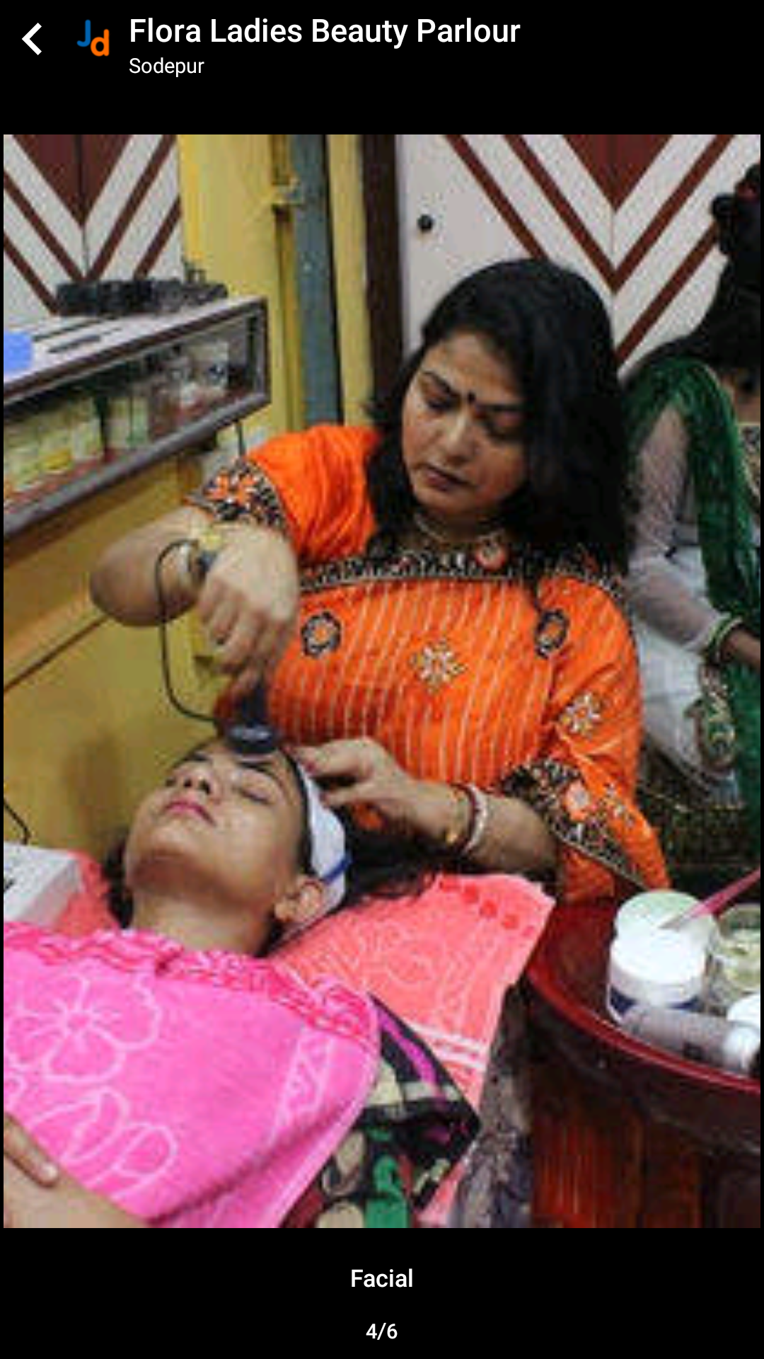 Facial & Skincare Room of Flora Ladies Beauty Parlour