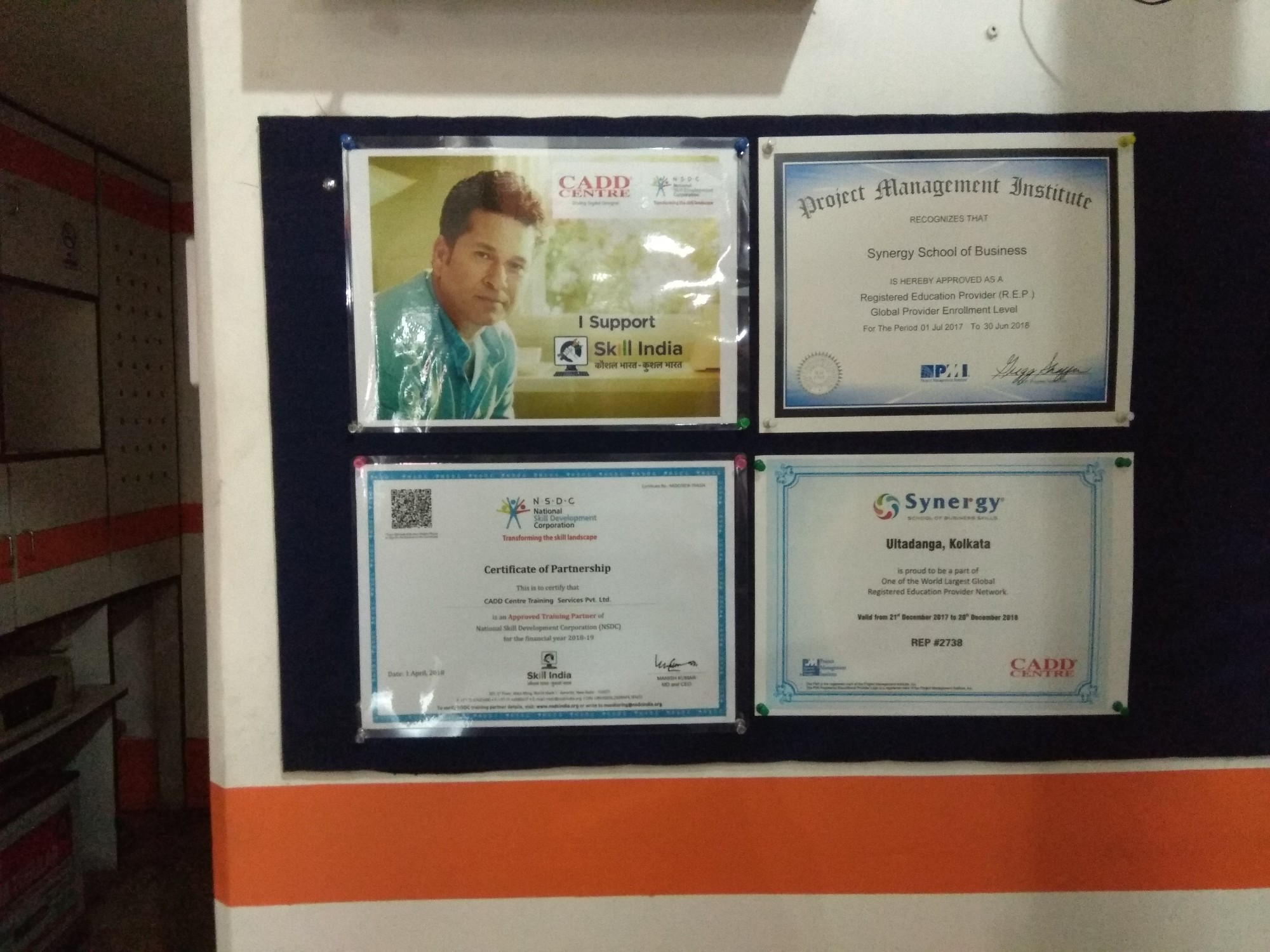 Certification Showcase of CADD Centre Kolkata Ultadanga (Genex Engineering Management Solutions)