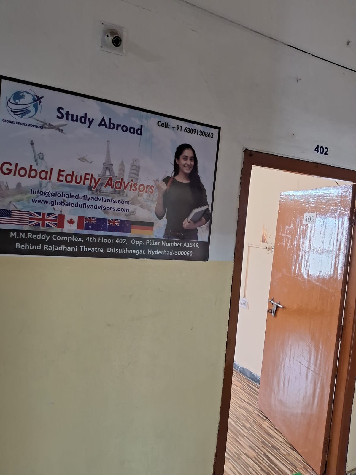 Reception Area of Global Edufly Advisors