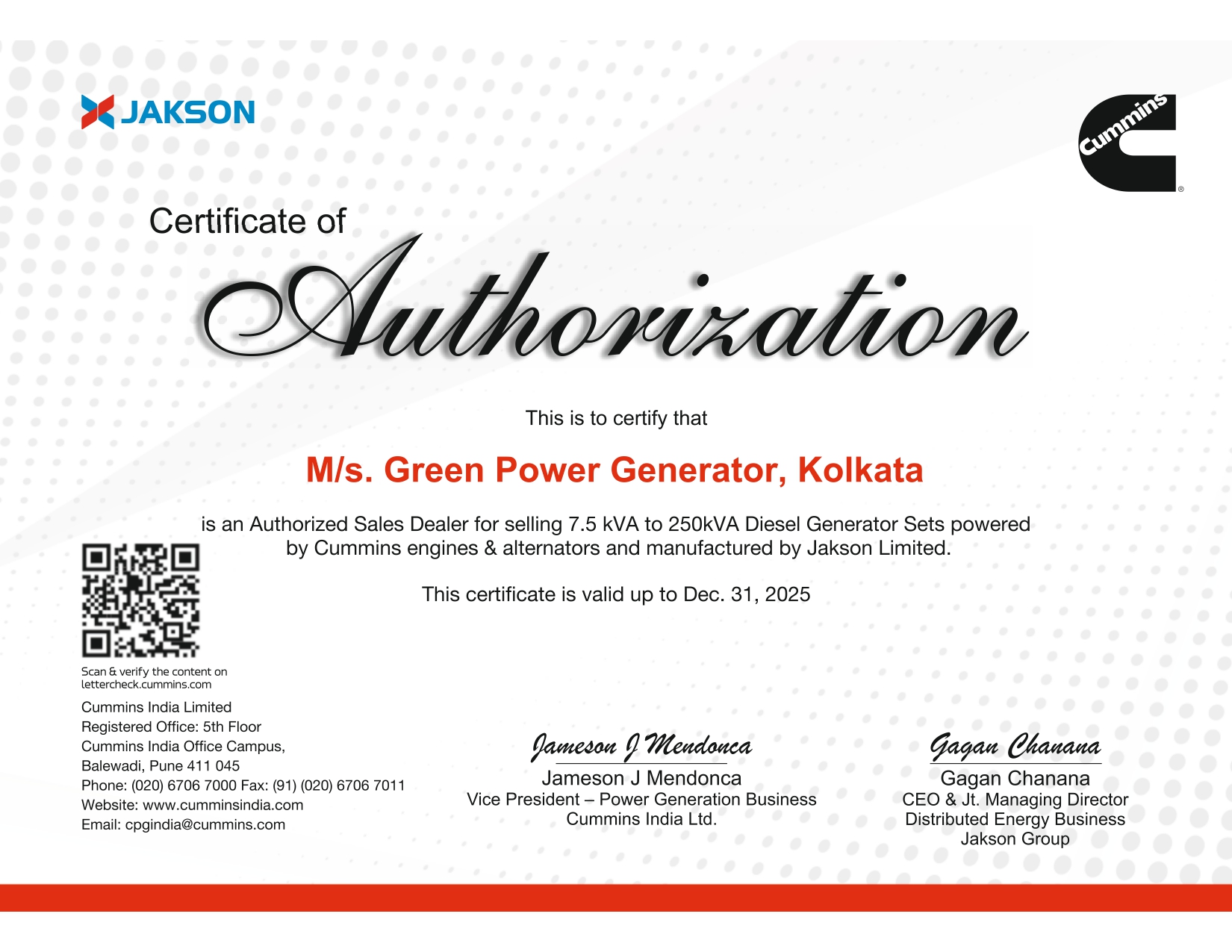 Diesel Generators of GREEN POWER GENERATOR