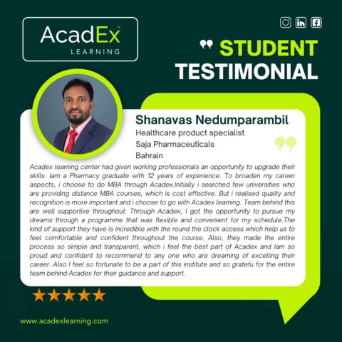 Student Testimonial of Acadex Learning
