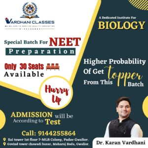 Demo Classes of Vardhani Classes By Dr Karan Vardhani For 11th 12th Neet Aiims CBSE Mp