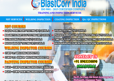 Certificate Distribution of Blastcorr INDIA Pvt Ltd