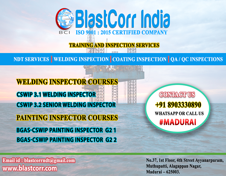 Certification Accreditations of Blastcorr INDIA Pvt Ltd