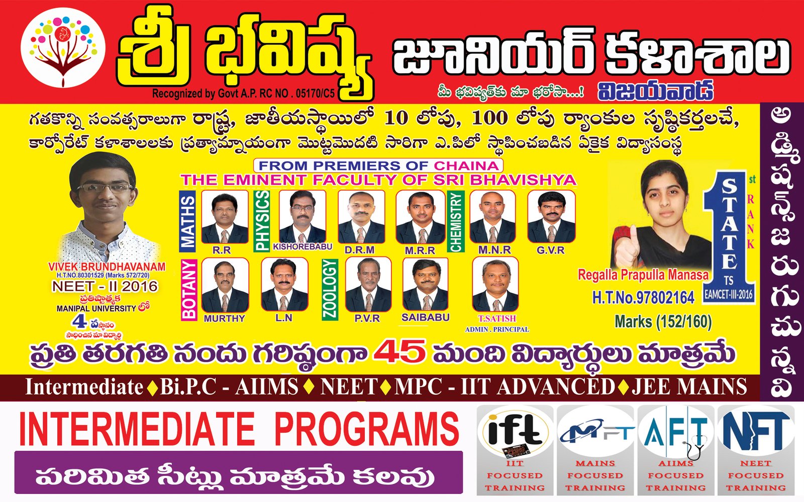 Faculty of Sri Bhavishya Educational Academy