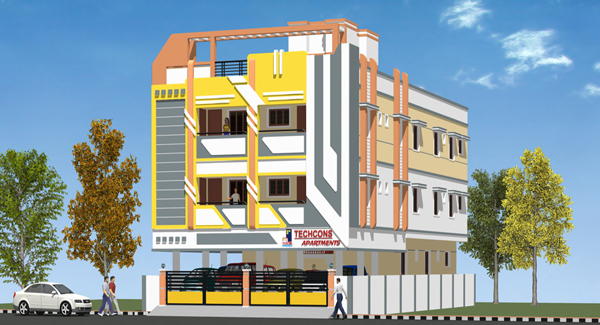 Apartment Exterior of Techcons Builders & Estates