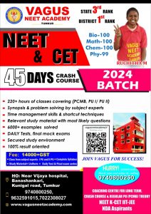 Demo Classes of Vagus Neet Academy Tumkur