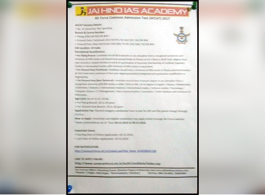 Exam Counseling Desk of Jai Hind IAS Academy