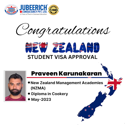 Student Visa Approvals of Jubeerich Consultancy Pvt Ltd