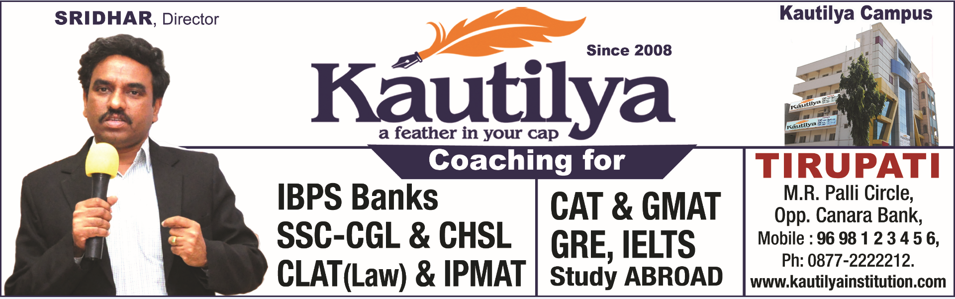 Tutor Teaching Classes of Kautilya Institution