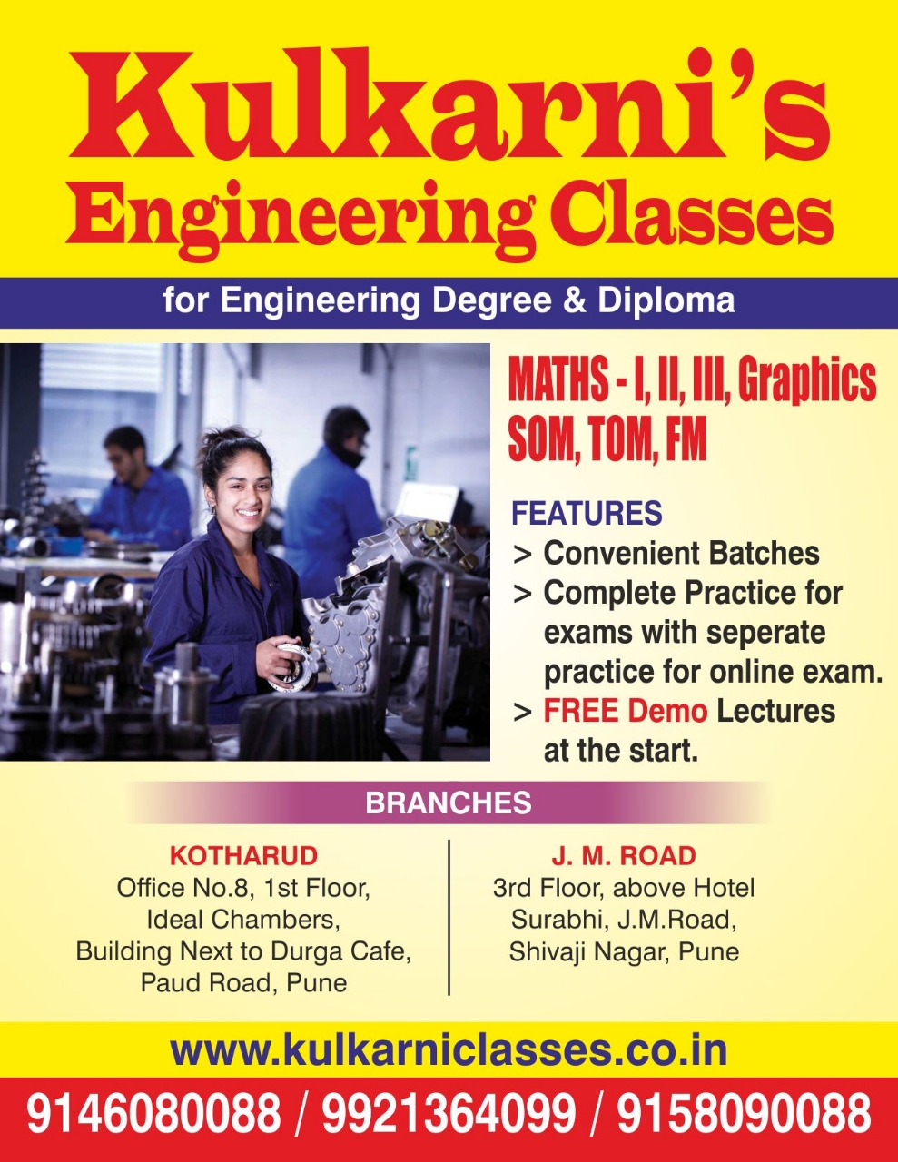 Lecture Halls of Kulkarni's Engineering Classes