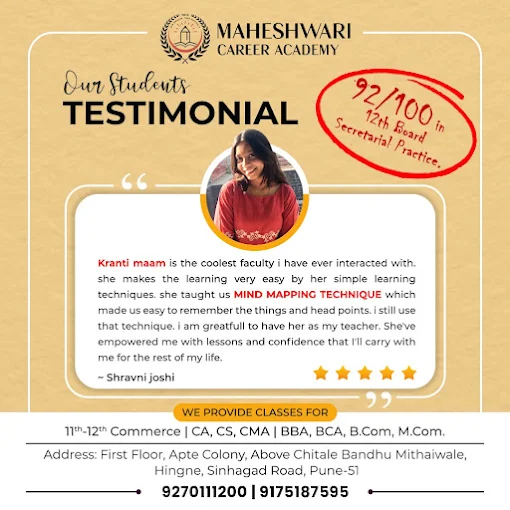 Course Completion Certificates of Maheshwari Career Academy