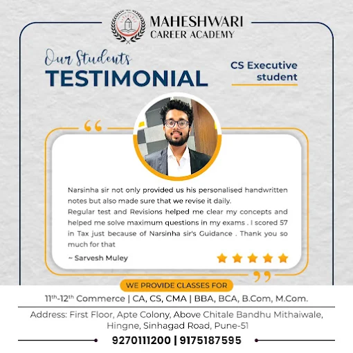 Course Completion Certificates of Maheshwari Career Academy