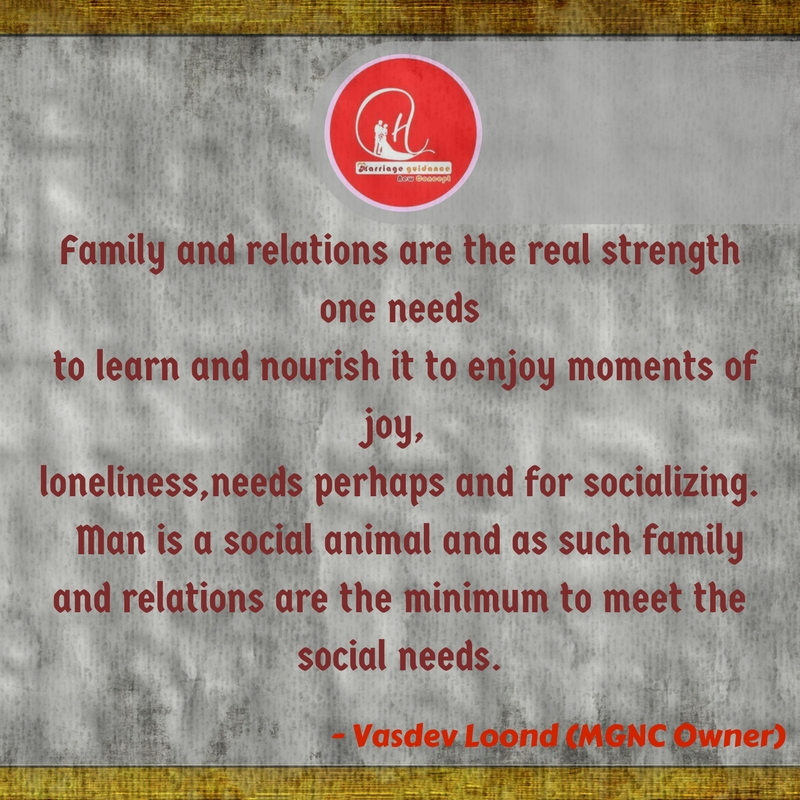 family of Marriage Guidance New Concept
