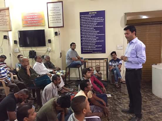 Group talk of Moksh Foundation Deaddiction, Rehabilitation