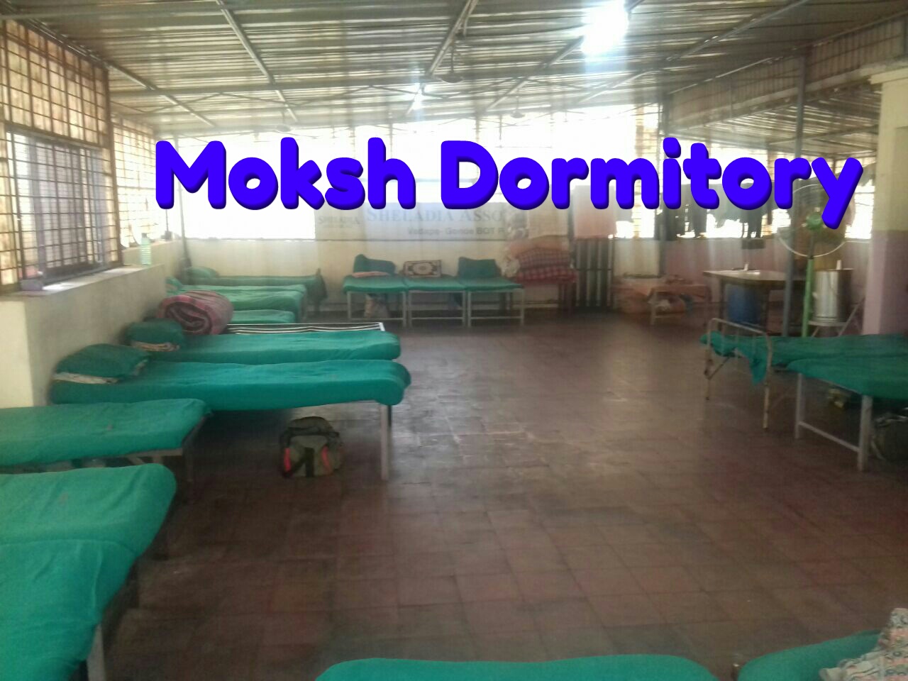 Sleeping area of Moksh Foundation Deaddiction, Rehabilitation