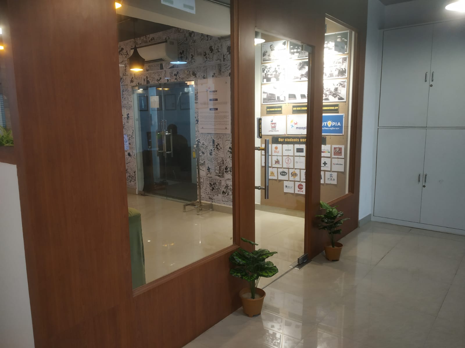 Industry Collaboration Displays of Moople Institute Of Animation & Design