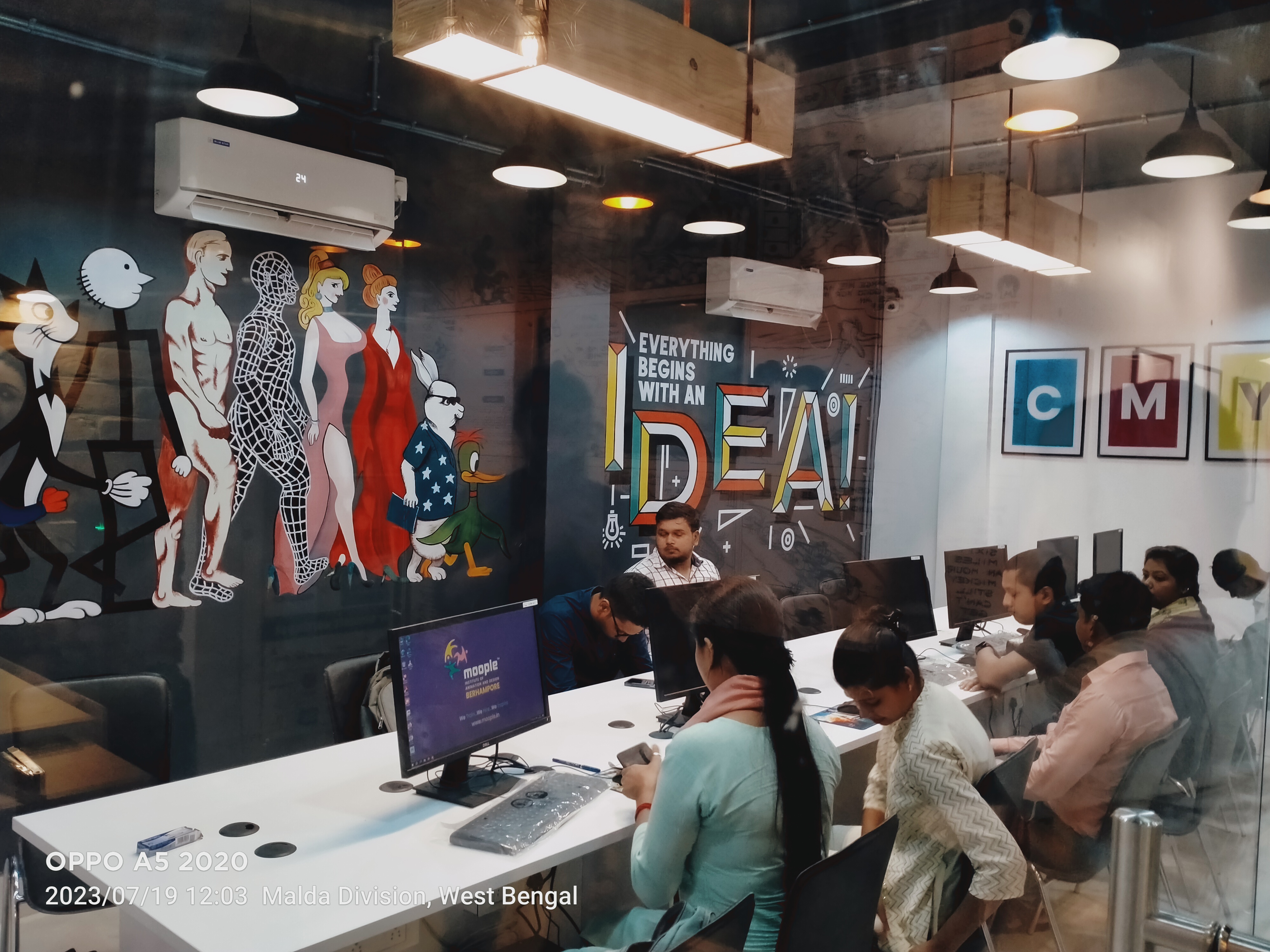 Training Room Setup of Moople Institute Of Animation & Design