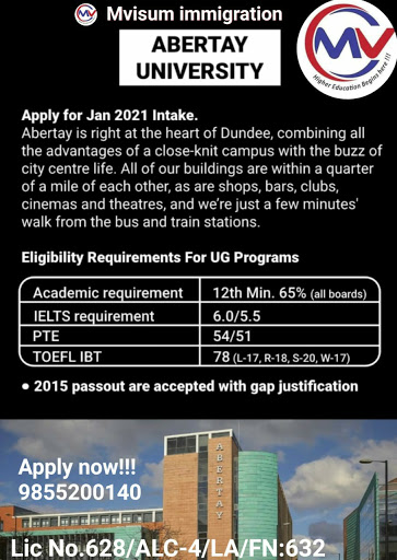 University Admit Letters of MVISUM IMMIGRATION & EDUCATION