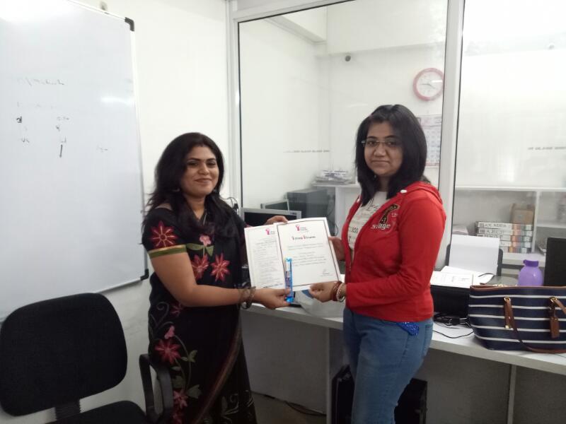 Certificate Distribution of Neeta Training & Consulting Services