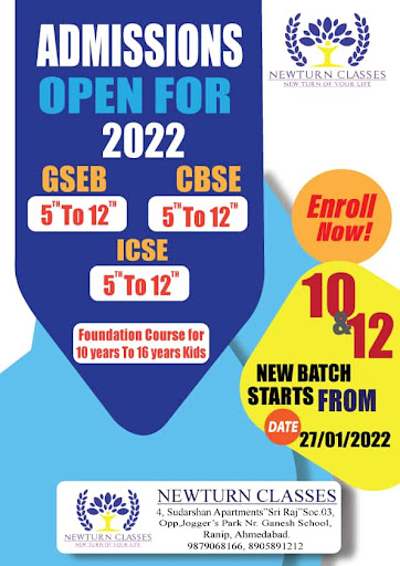 Admission of Newturn Classes