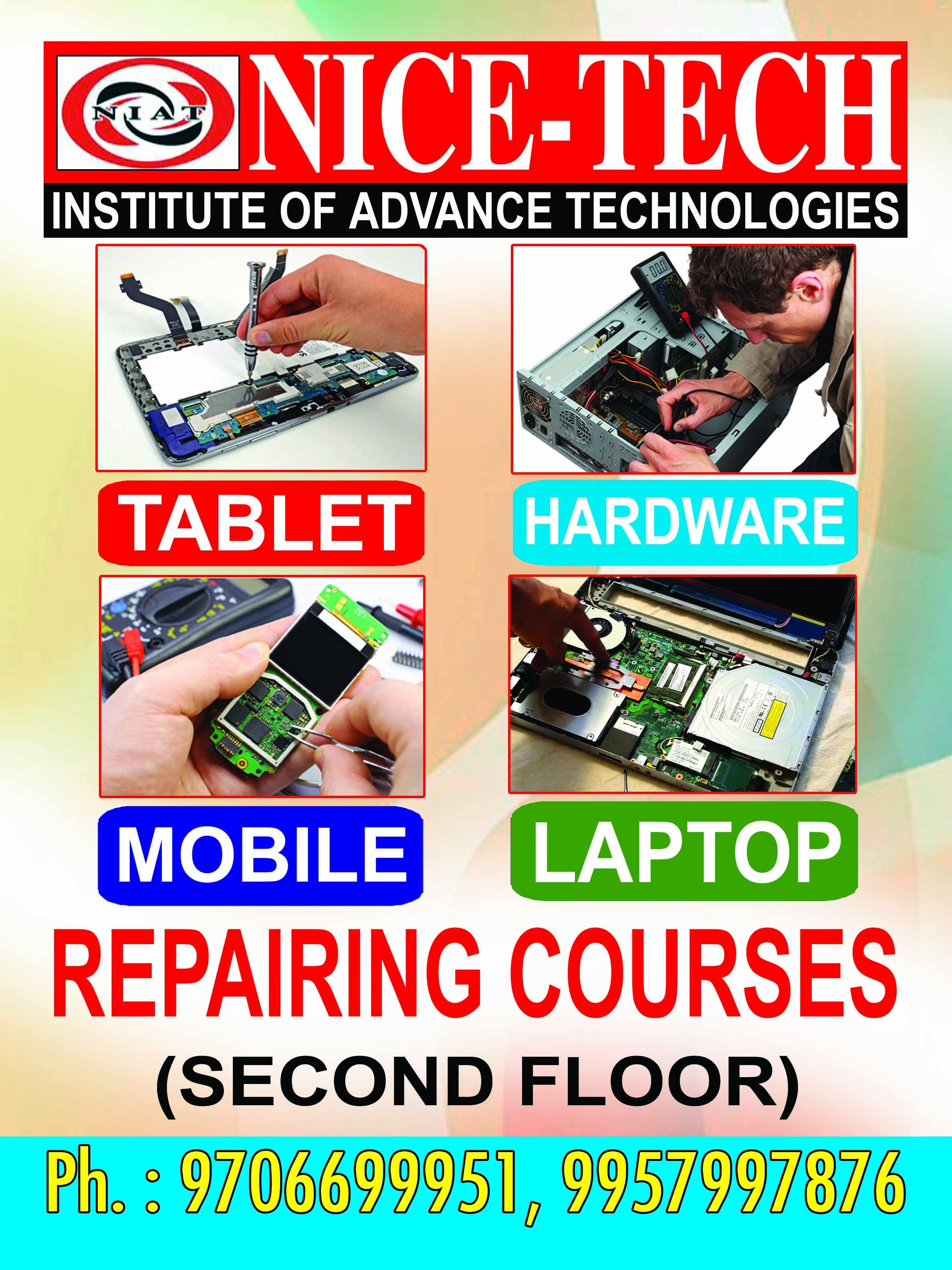 Practical Lab of Nicetech Institute for Smartphone/CCTV Camera/Laptop Training in Northeast