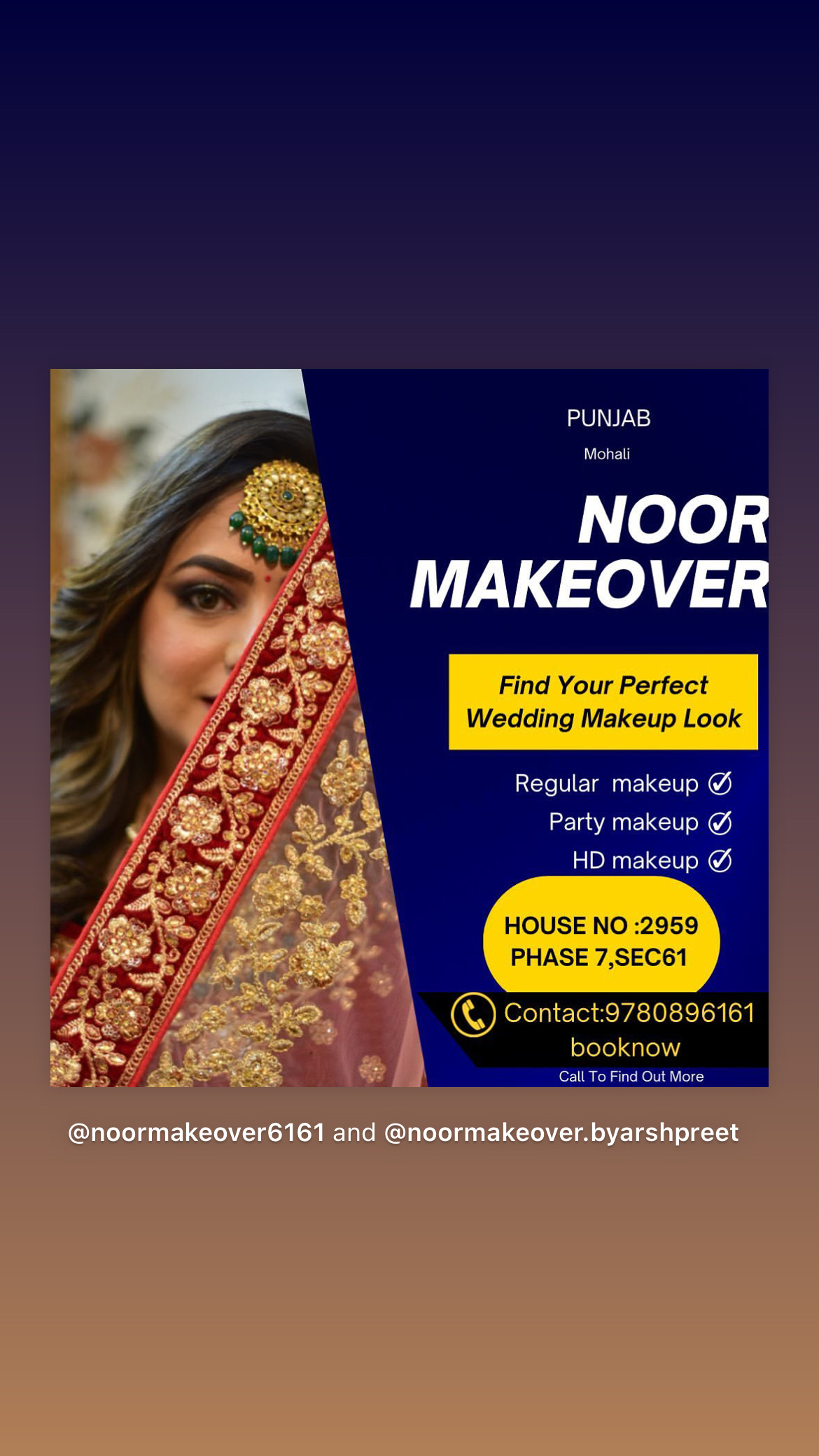 makeup of Noormakeover By Meenu Madaan