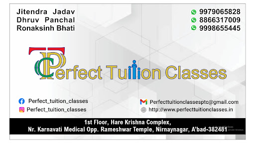 Tutors of Perfect Tuitions Classes