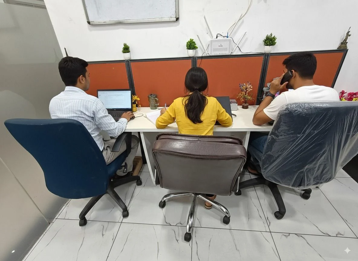 Staff at Work - Dedicated Team in Action of PlanMyVisas