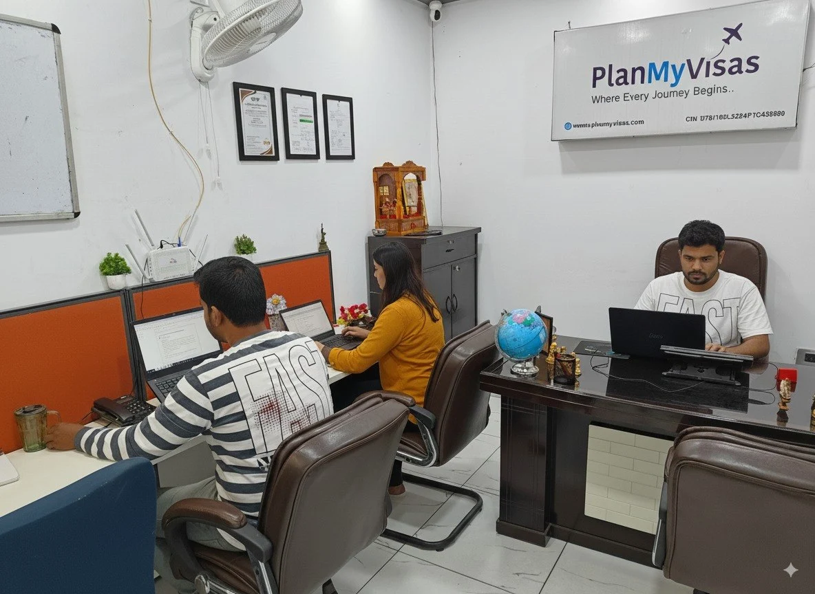 Staff at Work - Dedicated Team in Action of PlanMyVisas