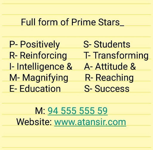 Tutors of Prime Stars Education