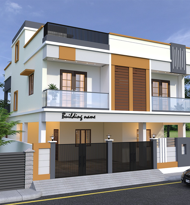 Modern Elevation of Naveen Kumar