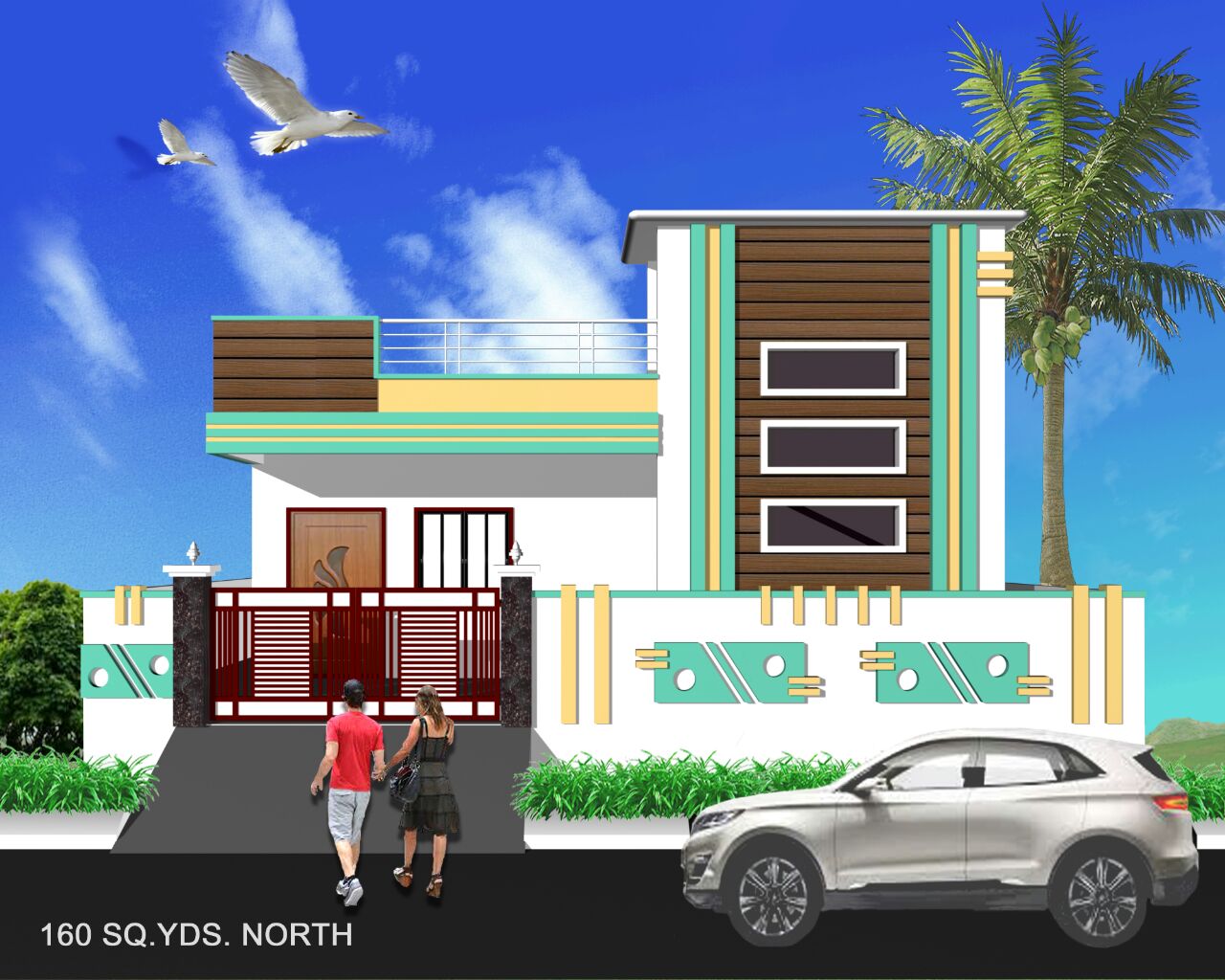 Modern Elevation of Protek Consult