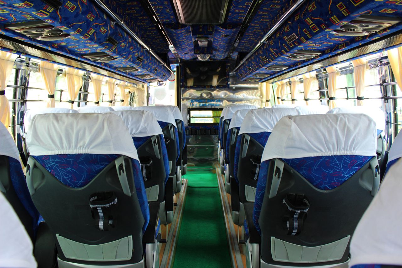 bus interior of New Roshan Travels