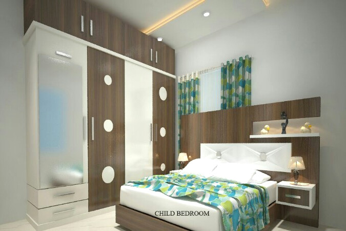 Bedroom Interiors of Sarswathi Interiors & Designs