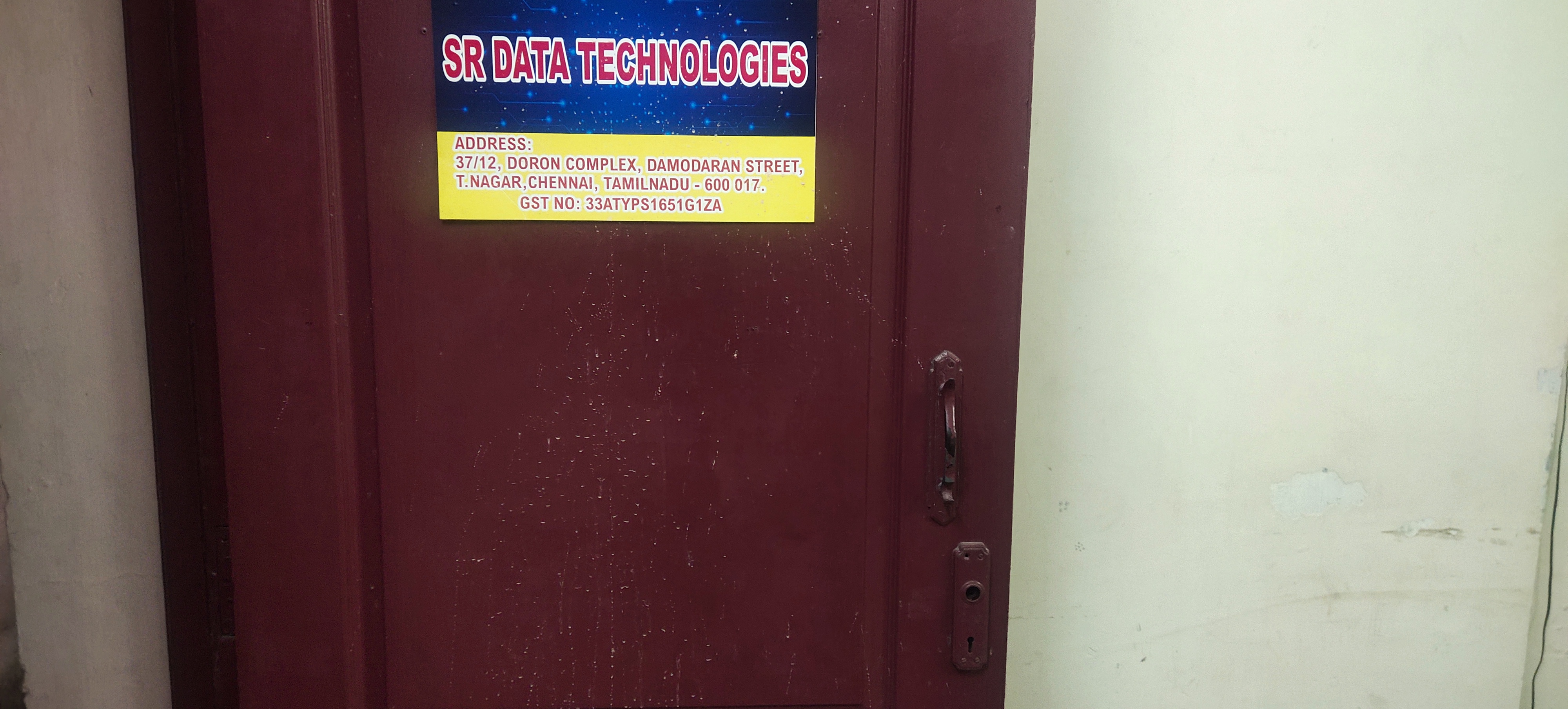 Reception Area of SR Data Technologies