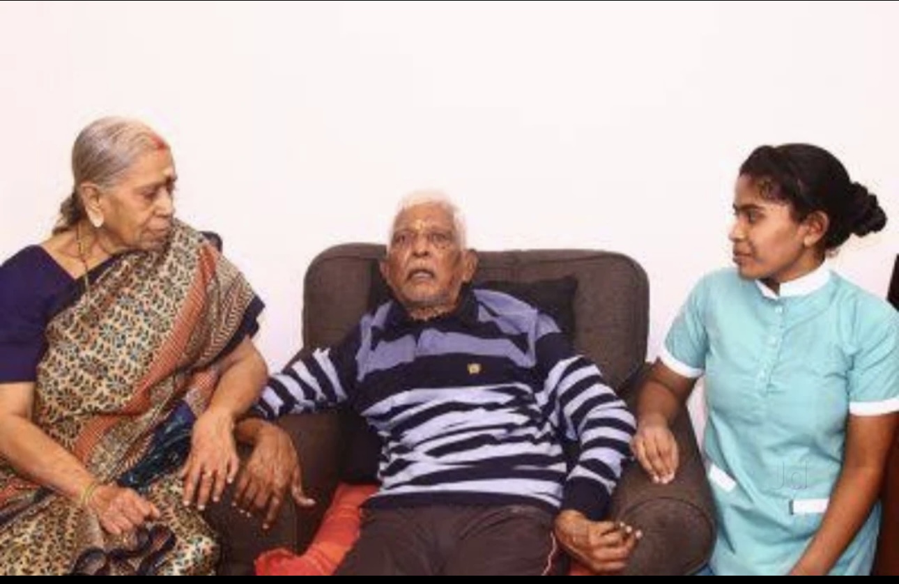 Gentle care for seniors of Sri Lakshmi Home Care Services
