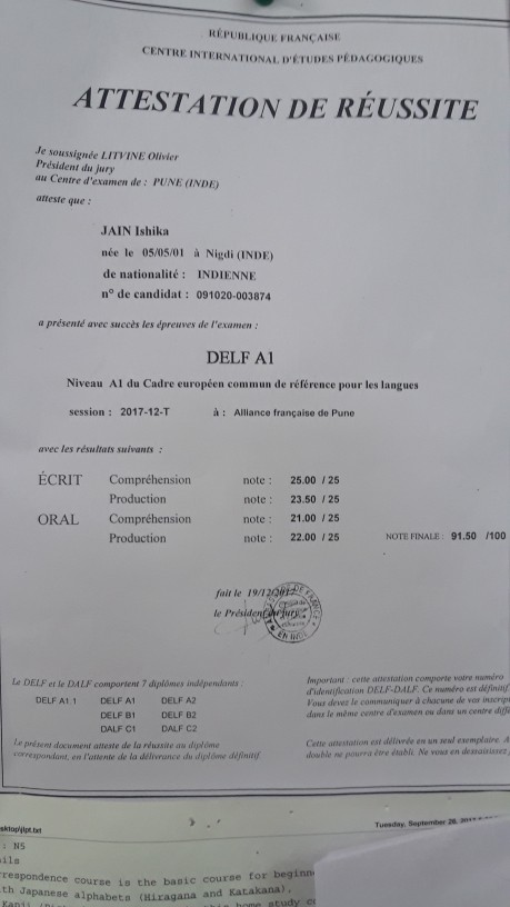 Certificate Distribution of Suchitra's Foreign Language Institute