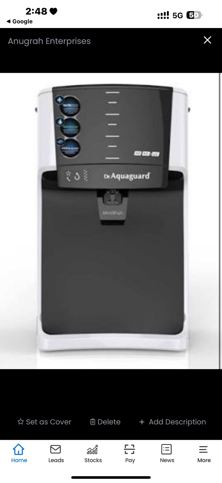 water purifier of Anugrah Enterprises