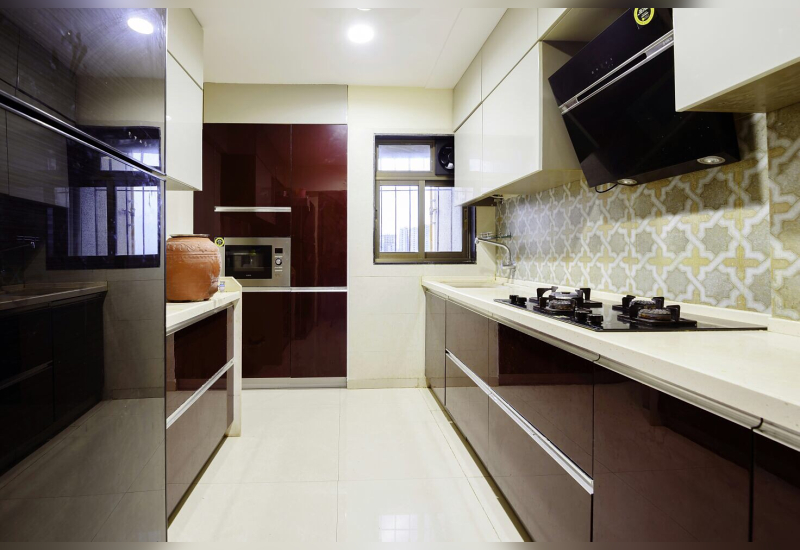 Modular Kitchen of The Grid Interior