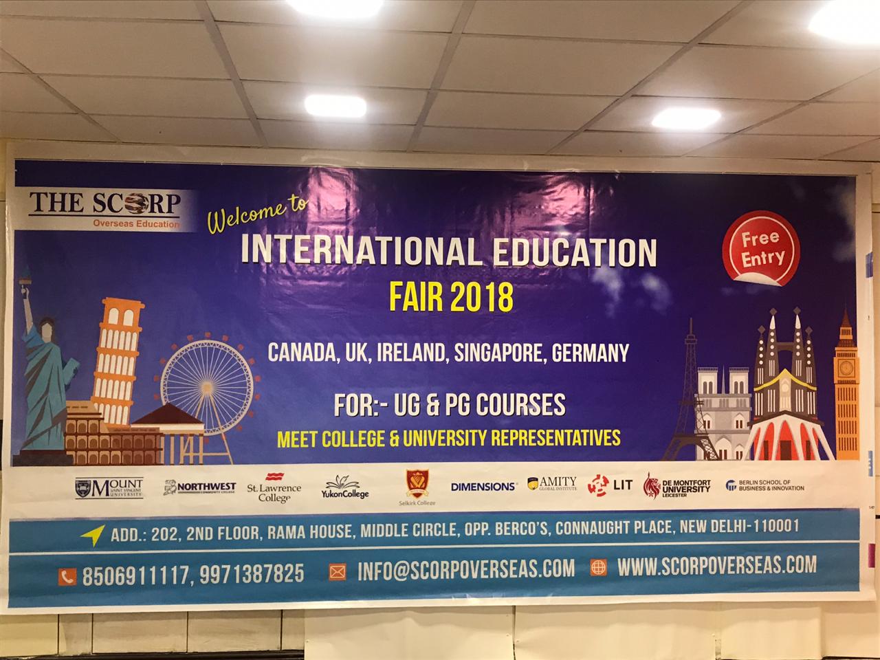 Study Abroad Fairs of The Scorp Overseas Education consultant