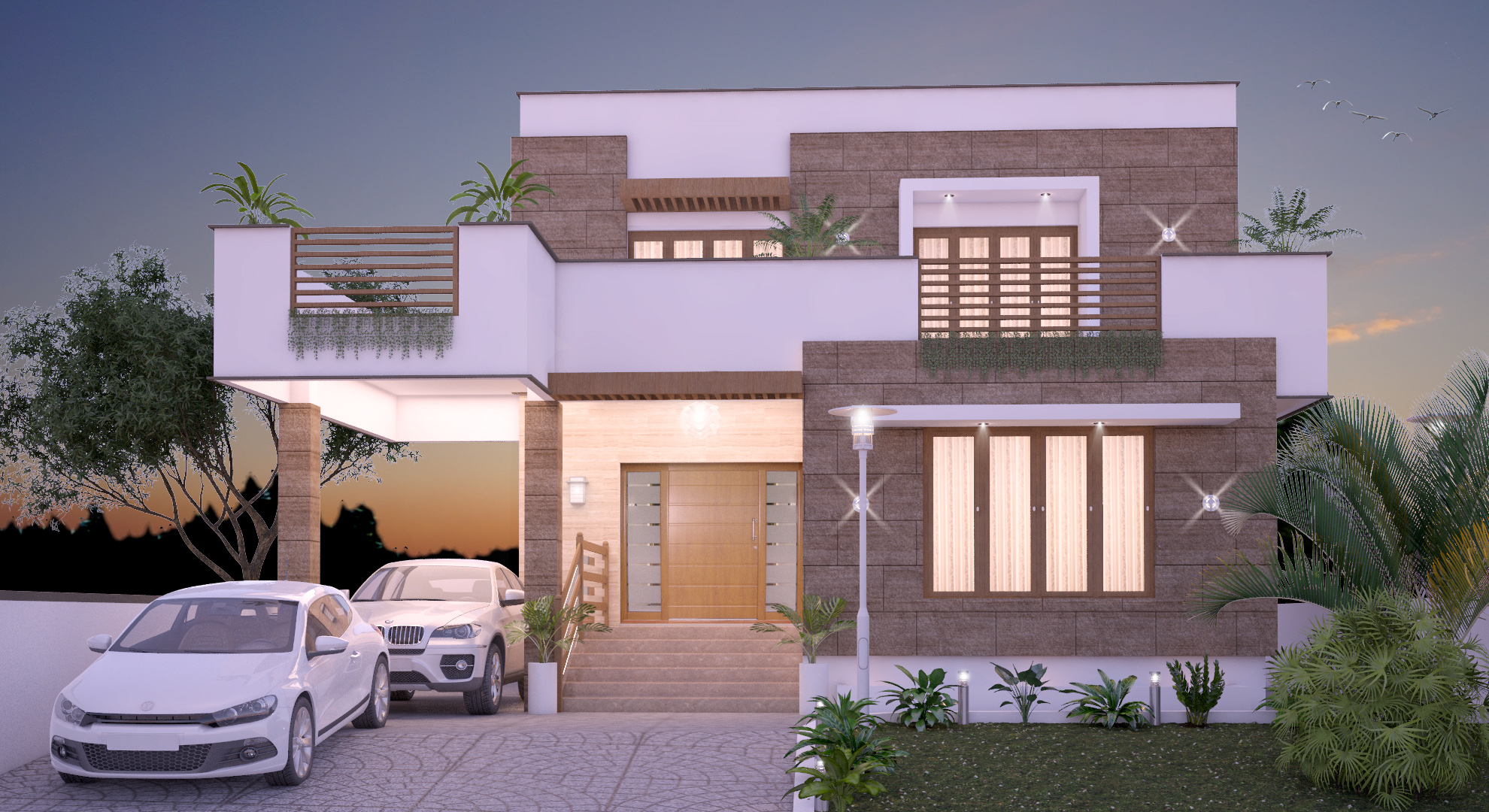 Elevation drawing of Universal Builders & Developers