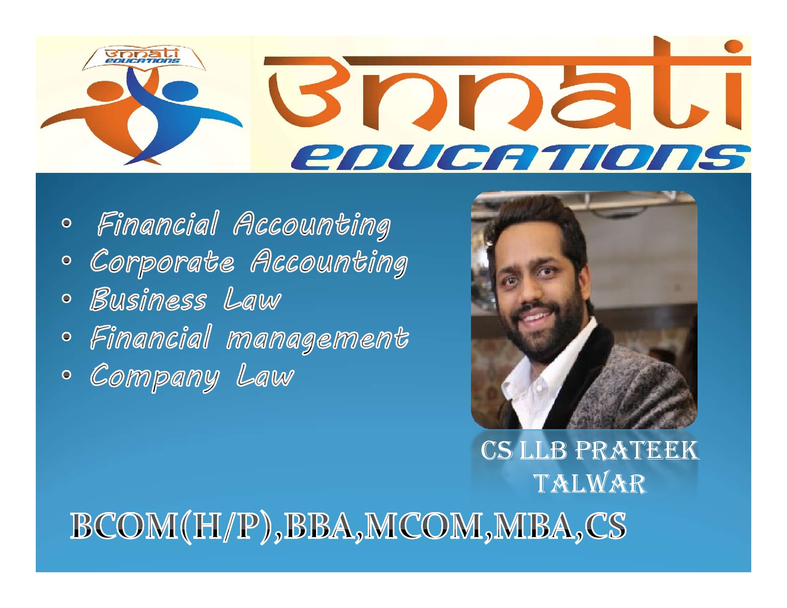 Unnati Education by CS PRATEEK (Accounts Specialist) image