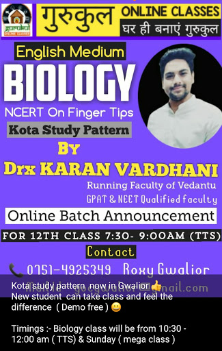 Online Classes of Vardhani Classes By Dr Karan Vardhani For 11th 12th Neet Aiims CBSE Mp