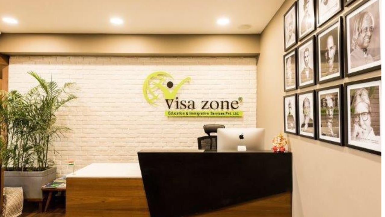 Reception Area of Visa zone Education & Immigration Services Pvt. Ltd. - IELTS | PTE