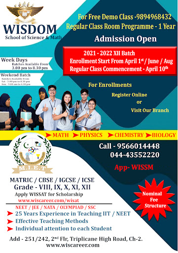 Tutors of Wisdom School Of Science And Mathematics
