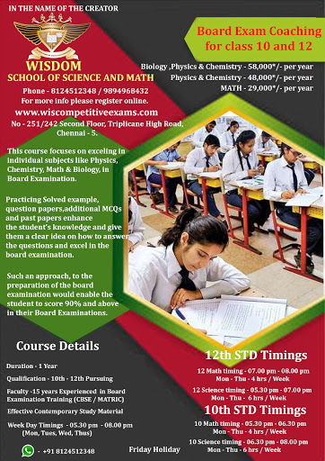 Tutor Teaching Classes of Wisdom School Of Science And Mathematics